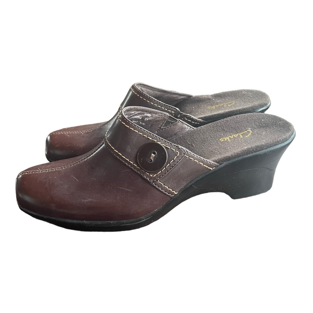 NWOB Clarks‎ Leather Mules